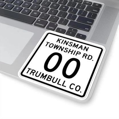Kinsman Township Trumbull County Ohio route shield template (Ohio) (Road Sign) STICKER Vinyl Kiss-Cut Decal - The Sticker Space