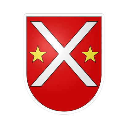 Kippel-coat of arms (Switzerland) (Coat of Arms) STICKER Vinyl Kiss-Cut Decal 3 Inch White - The Sticker Space