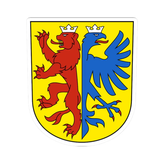 Kirchberg SG-blazon (Switzerland) (Coat of Arms) STICKER Vinyl Kiss-Cut Decal 2 Inch White - The Sticker Space