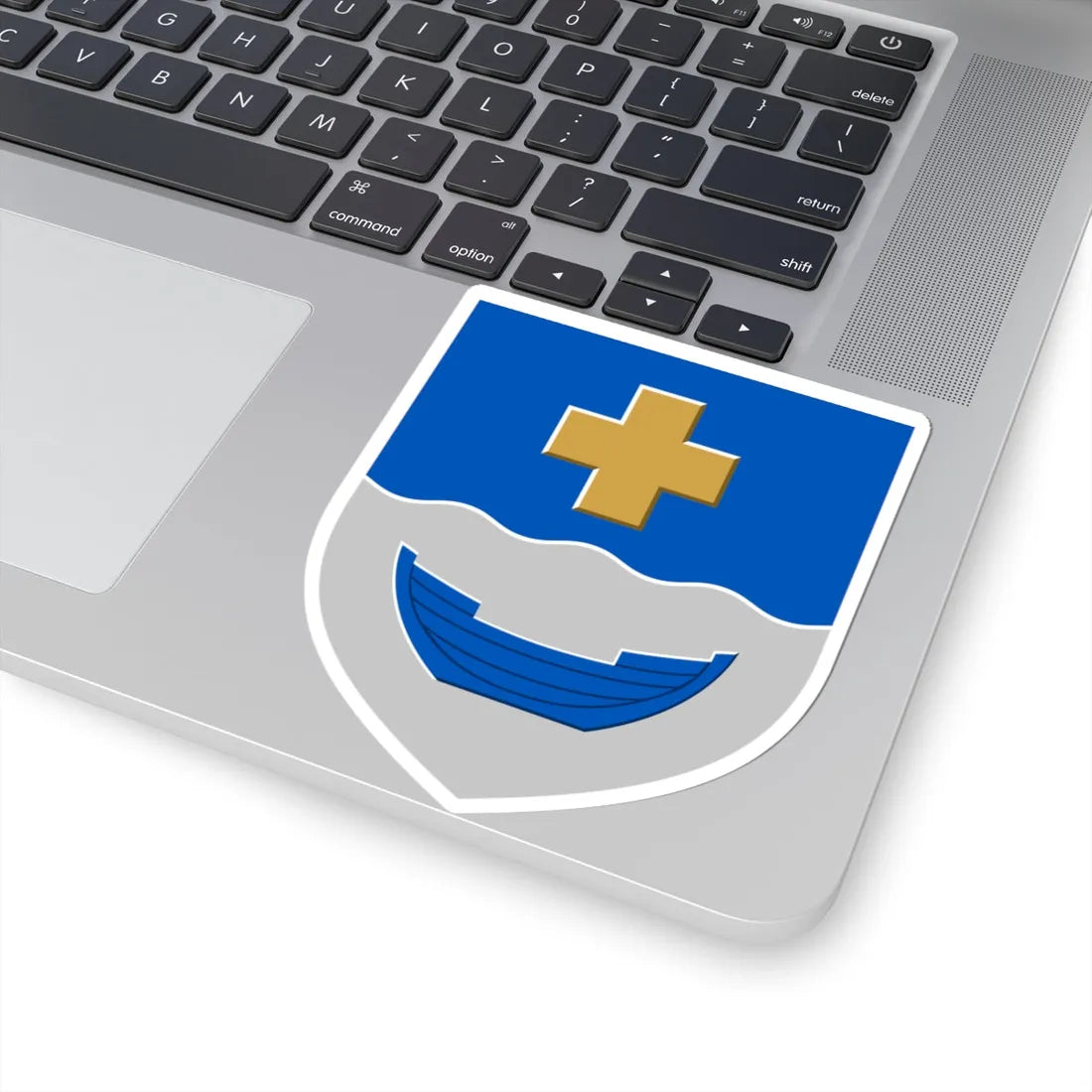 Kirkkonummi.vaakuna (Finland) (Coat of Arms) STICKER Vinyl Kiss-Cut Decal - The Sticker Space