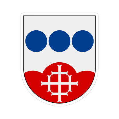 Kisa församling vapen (Sweden) (Coat of Arms) STICKER Vinyl Kiss-Cut Decal 4 Inch White - The Sticker Space