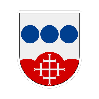 Kisa församling vapen (Sweden) (Coat of Arms) STICKER Vinyl Kiss-Cut Decal 6 Inch White - The Sticker Space
