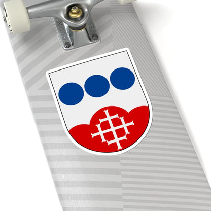 Kisa församling vapen (Sweden) (Coat of Arms) STICKER Vinyl Kiss-Cut Decal - The Sticker Space