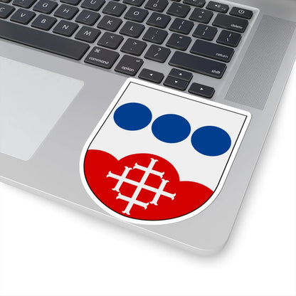 Kisa församling vapen (Sweden) (Coat of Arms) STICKER Vinyl Kiss-Cut Decal - The Sticker Space