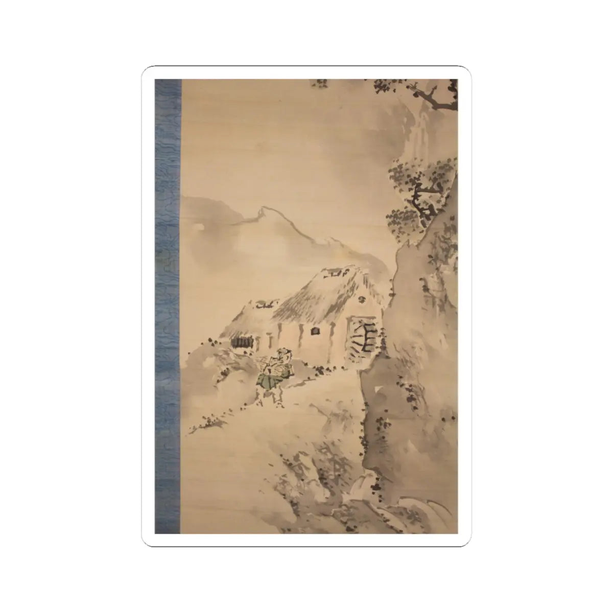 Kishi Ganryo - Watermill in the Mountains - 19th century v4 - STICKER Vinyl Kiss-Cut Decal