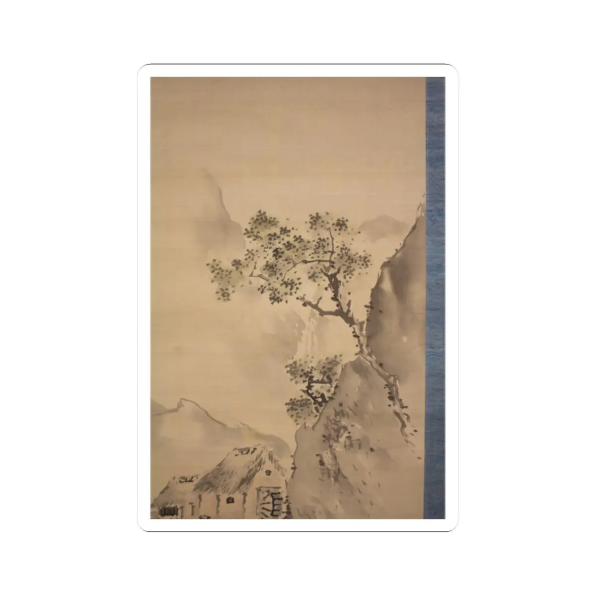 Kishi Ganryo - Watermill in the Mountains - 19th century v5 - STICKER Vinyl Kiss-Cut Decal