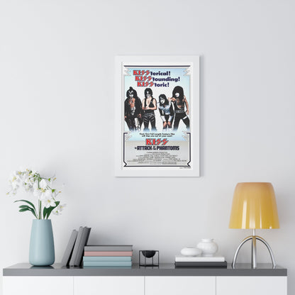 KISS IN ATTACK OF THE PHANTOMS (KISS MEETS THE PHANTOM OF THE PARK) 1978 - Framed Movie Poster-The Sticker Space