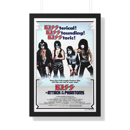 KISS IN ATTACK OF THE PHANTOMS (KISS MEETS THE PHANTOM OF THE PARK) 1978 - Framed Movie Poster-20" x 30"-The Sticker Space