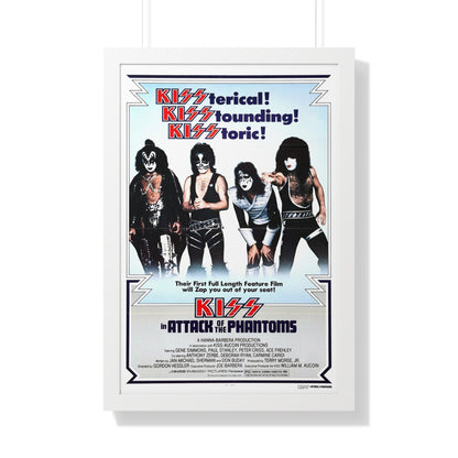 KISS IN ATTACK OF THE PHANTOMS (KISS MEETS THE PHANTOM OF THE PARK) 1978 - Framed Movie Poster-20" x 30"-The Sticker Space