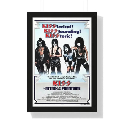 KISS IN ATTACK OF THE PHANTOMS (KISS MEETS THE PHANTOM OF THE PARK) 1978 - Framed Movie Poster - The Sticker Space