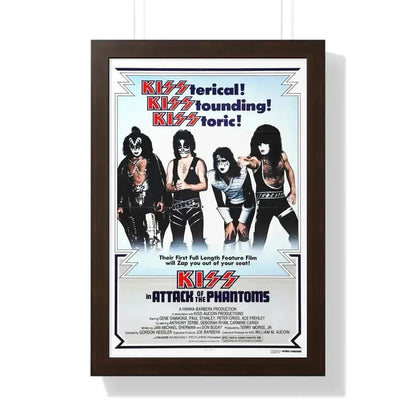 KISS IN ATTACK OF THE PHANTOMS (KISS MEETS THE PHANTOM OF THE PARK) 1978 - Framed Movie Poster - The Sticker Space