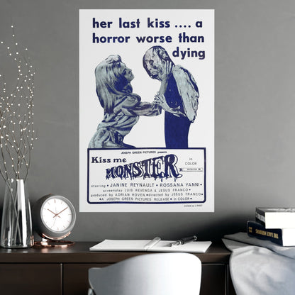 KISS ME MONSTER 1969 - Paper Movie Poster-The Sticker Space