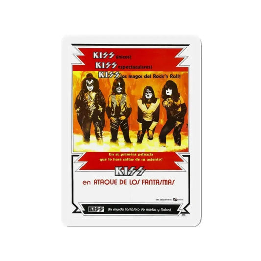 KISS MEETS THE PHANTOM OF THE PARK 1978 Movie Poster - Refrigerator Magnet 2 Inch Die-Cut - The Sticker Space
