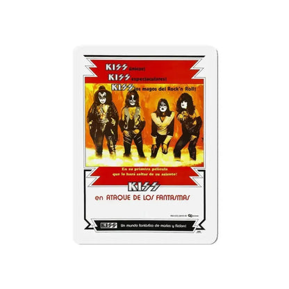 KISS MEETS THE PHANTOM OF THE PARK 1978 Movie Poster - Refrigerator Magnet 4 Inch Die-Cut - The Sticker Space