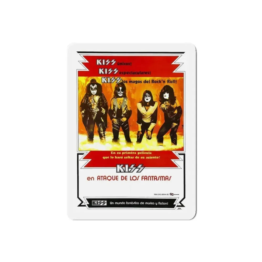 KISS MEETS THE PHANTOM OF THE PARK 1978 Movie Poster - Refrigerator Magnet 5 Inch Die-Cut - The Sticker Space