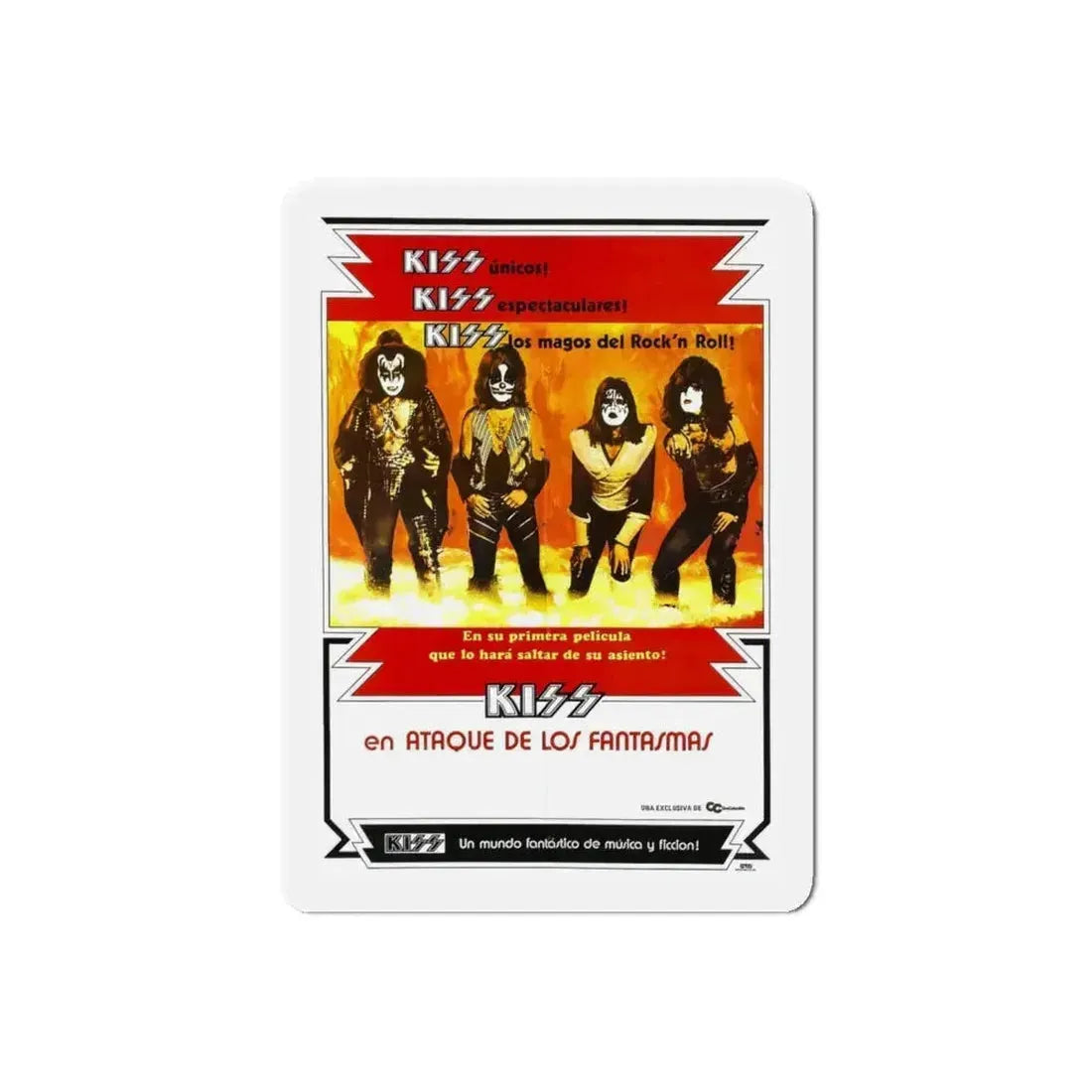 KISS MEETS THE PHANTOM OF THE PARK 1978 Movie Poster - Refrigerator Magnet 6 Inch Die-Cut - The Sticker Space