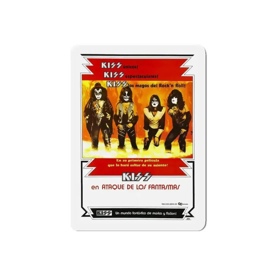 KISS MEETS THE PHANTOM OF THE PARK 1978 Movie Poster - Refrigerator Magnet - The Sticker Space