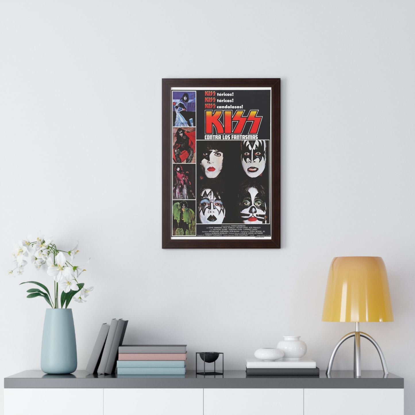 KISS MEETS THE PHANTOM OF THE PARK (SPAIN) 1978 - Framed Movie Poster-The Sticker Space