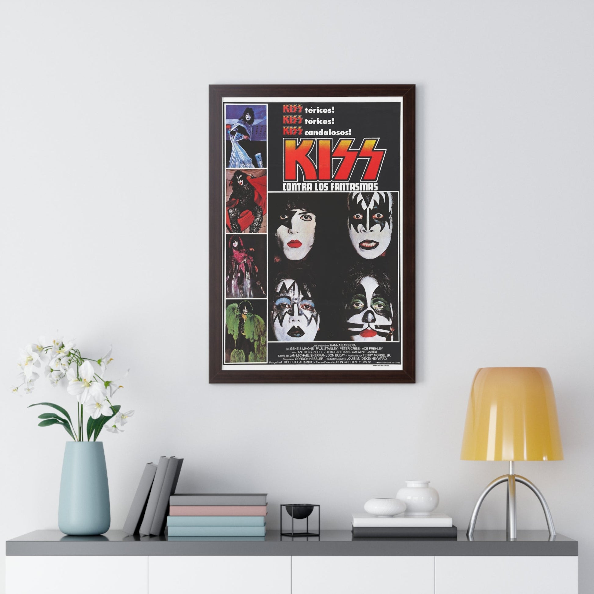 KISS MEETS THE PHANTOM OF THE PARK (SPAIN) 1978 - Framed Movie Poster-The Sticker Space