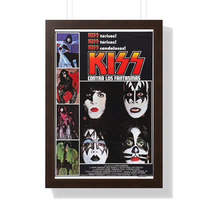 KISS MEETS THE PHANTOM OF THE PARK (SPAIN) 1978 - Framed Movie Poster-16″ x 24″-The Sticker Space