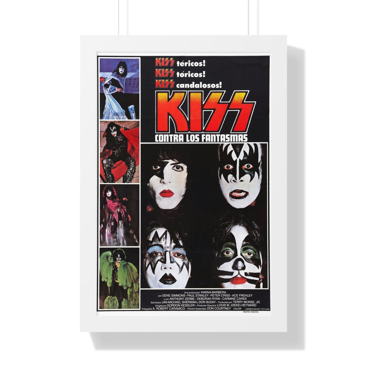 KISS MEETS THE PHANTOM OF THE PARK (SPAIN) 1978 - Framed Movie Poster-16″ x 24″-The Sticker Space