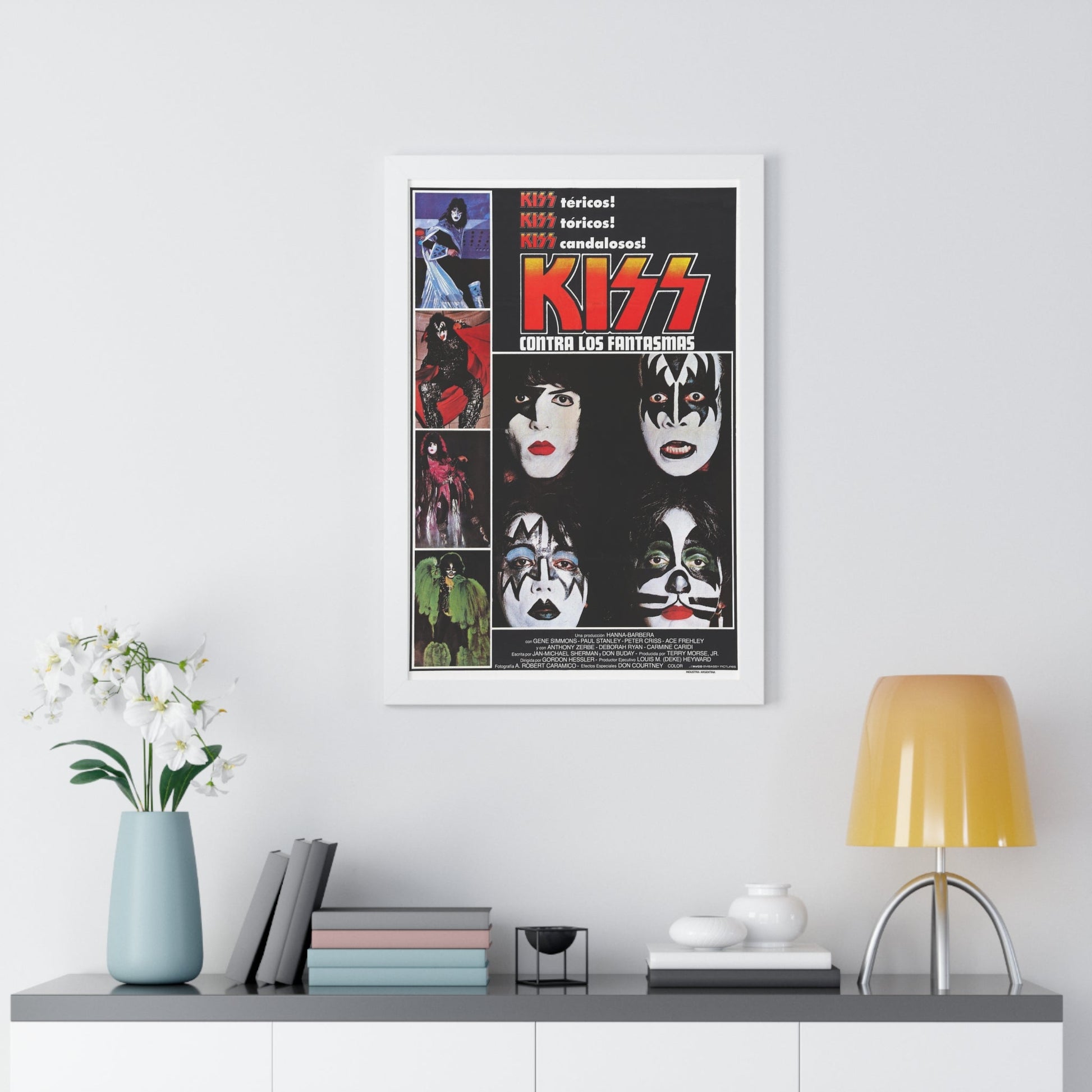 KISS MEETS THE PHANTOM OF THE PARK (SPAIN) 1978 - Framed Movie Poster-The Sticker Space