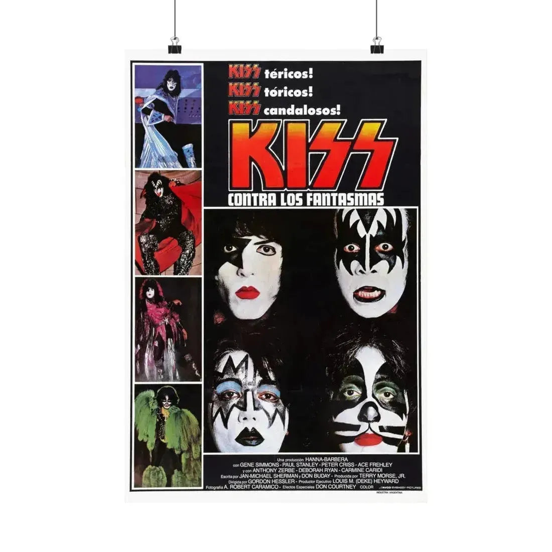 KISS MEETS THE PHANTOM OF THE PARK (SPAIN) 1978 - Paper Movie Poster 16″ x 24″ Matte - The Sticker Space
