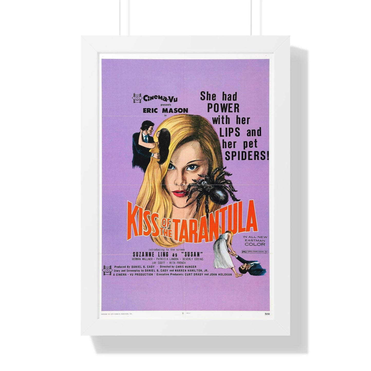 KISS OF THE TARANTULA 1975 - Framed Movie Poster-16″ x 24″-The Sticker Space