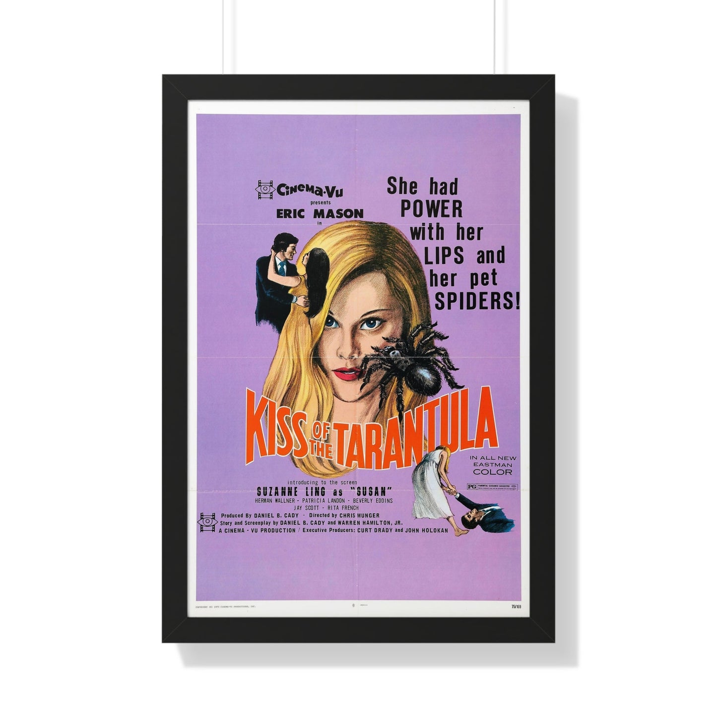 KISS OF THE TARANTULA 1975 - Framed Movie Poster-20" x 30"-The Sticker Space