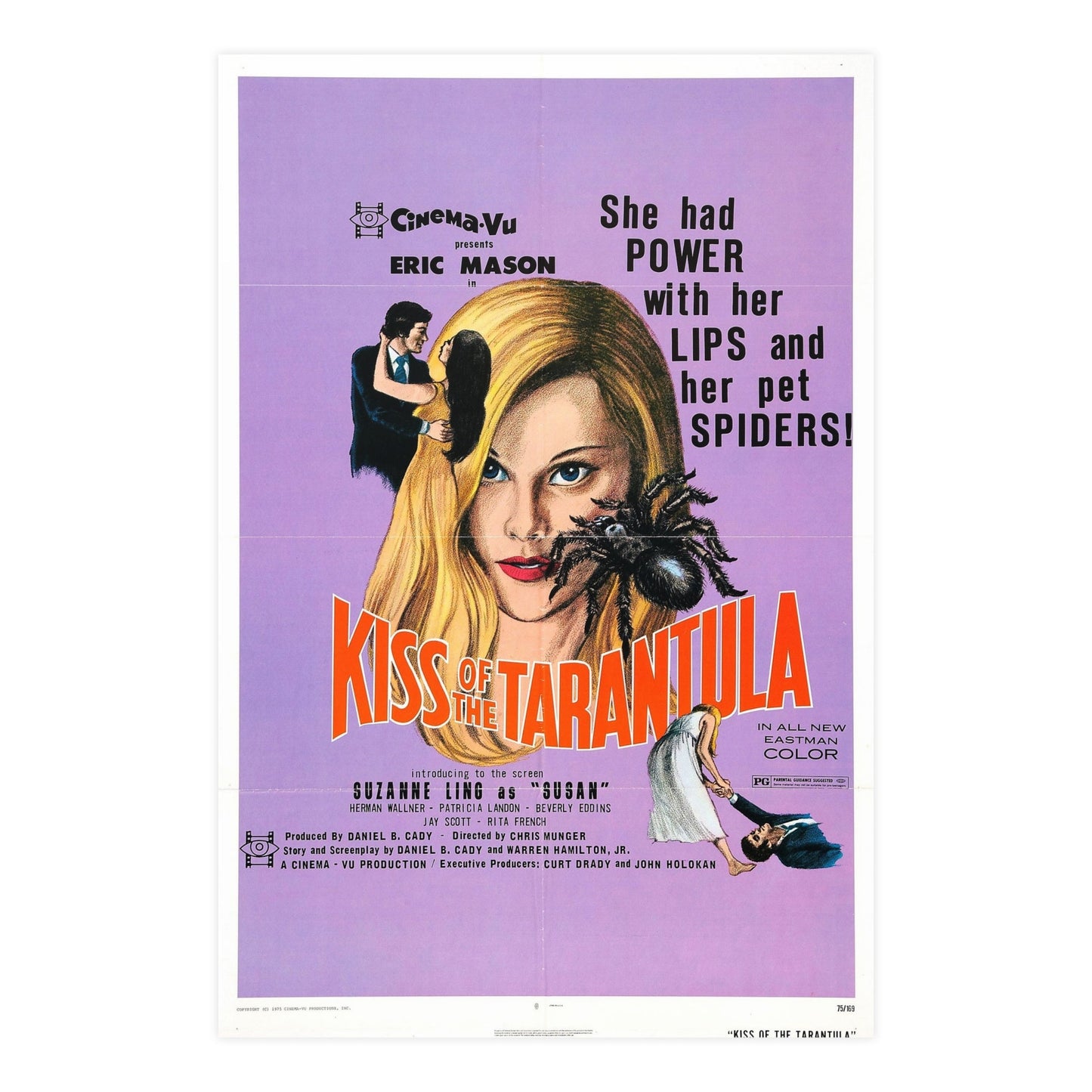 KISS OF THE TARANTULA 1975 - Paper Movie Poster-24″ x 36″ (Vertical)-The Sticker Space