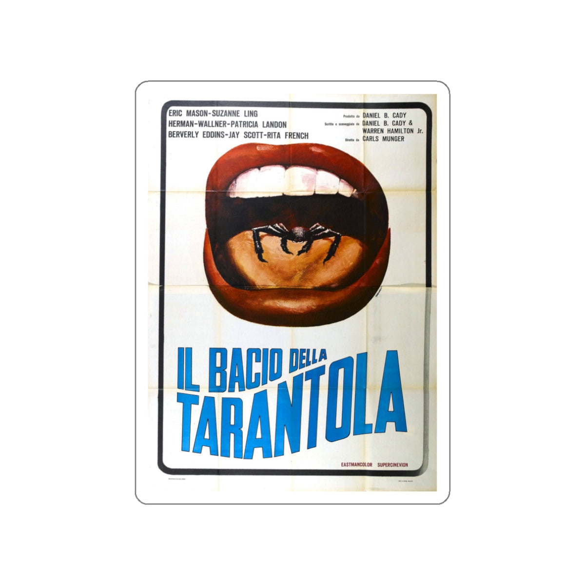 KISS OF THE TARANTULA (2) 1975 Movie Poster STICKER Vinyl Die-Cut Decal-3 Inch-The Sticker Space