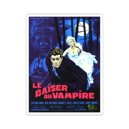 KISS OF THE VAMPIRE 1963 Movie Poster - STICKER Vinyl Kiss-Cut Decal 3 Inch White - The Sticker Space