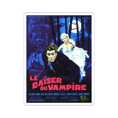 KISS OF THE VAMPIRE 1963 Movie Poster - STICKER Vinyl Kiss-Cut Decal 4 Inch White - The Sticker Space