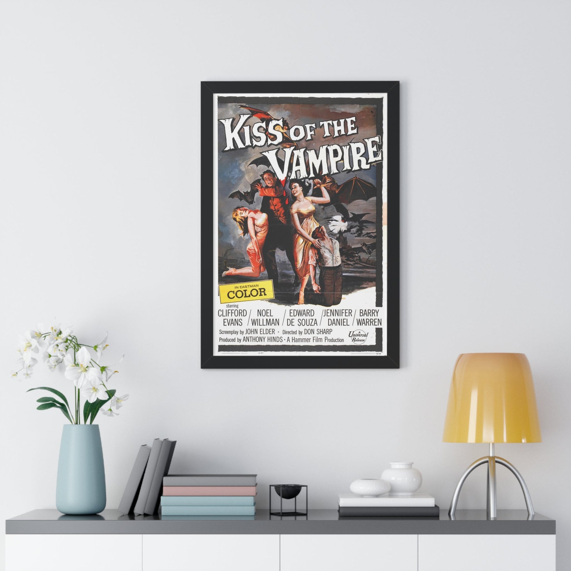 KISS OF THE VAMPIRE (2) 1963 - Framed Movie Poster-The Sticker Space