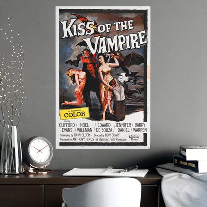 KISS OF THE VAMPIRE (2) 1963 - Paper Movie Poster-The Sticker Space