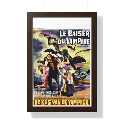 KISS OF THE VAMPIRE (BELGIAN) 1963 - Framed Movie Poster-16″ x 24″-The Sticker Space