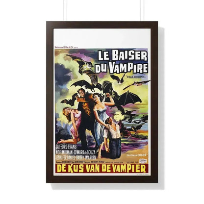 KISS OF THE VAMPIRE (BELGIAN) 1963 - Framed Movie Poster - The Sticker Space