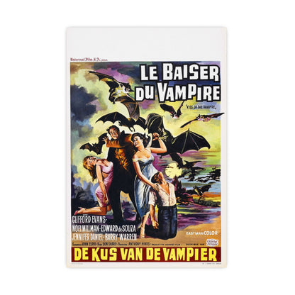 KISS OF THE VAMPIRE (BELGIAN) 1963 - Paper Movie Poster-16″ x 24″ (Vertical)-The Sticker Space
