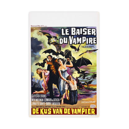 KISS OF THE VAMPIRE (BELGIAN) 1963 - Paper Movie Poster-20″ x 30″ (Vertical)-The Sticker Space