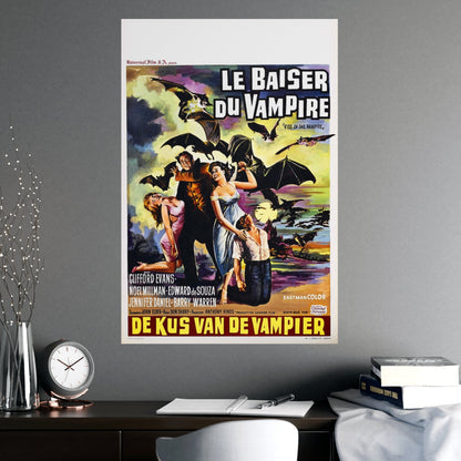 KISS OF THE VAMPIRE (BELGIAN) 1963 - Paper Movie Poster-The Sticker Space