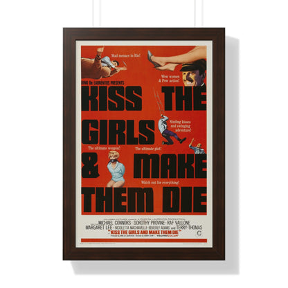 KISS THE GIRLS & MAKE THEM DIE 1966 - Framed Movie Poster-16″ x 24″-The Sticker Space