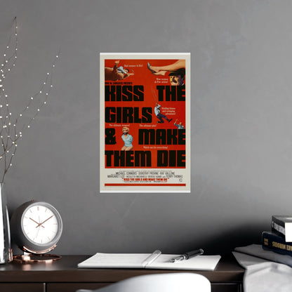 KISS THE GIRLS & MAKE THEM DIE 1966 - Paper Movie Poster-The Sticker Space