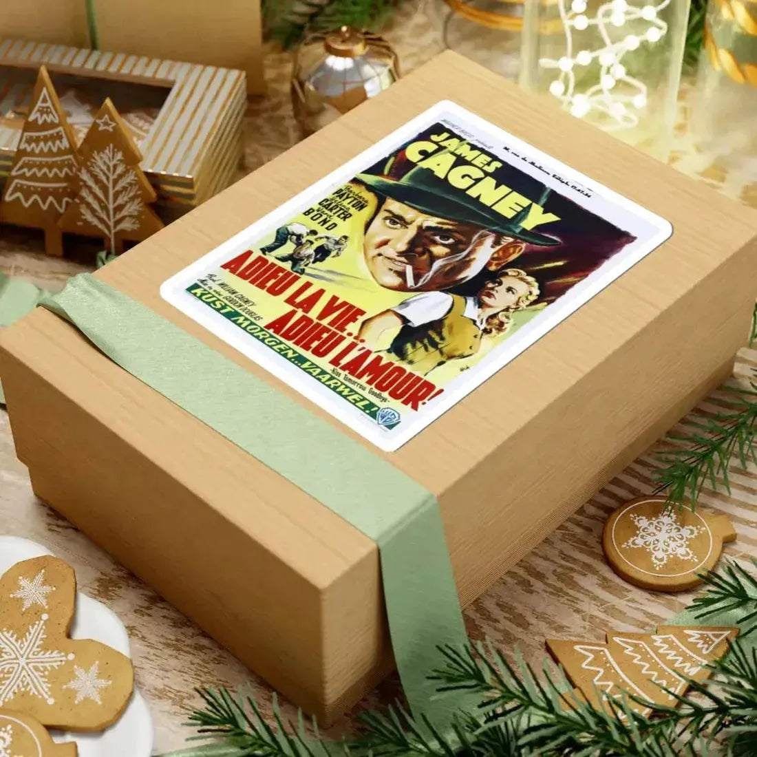 Kiss Tomorrow Goodbye 1950 v3 Movie Poster - STICKER Vinyl Kiss-Cut Decal - The Sticker Space