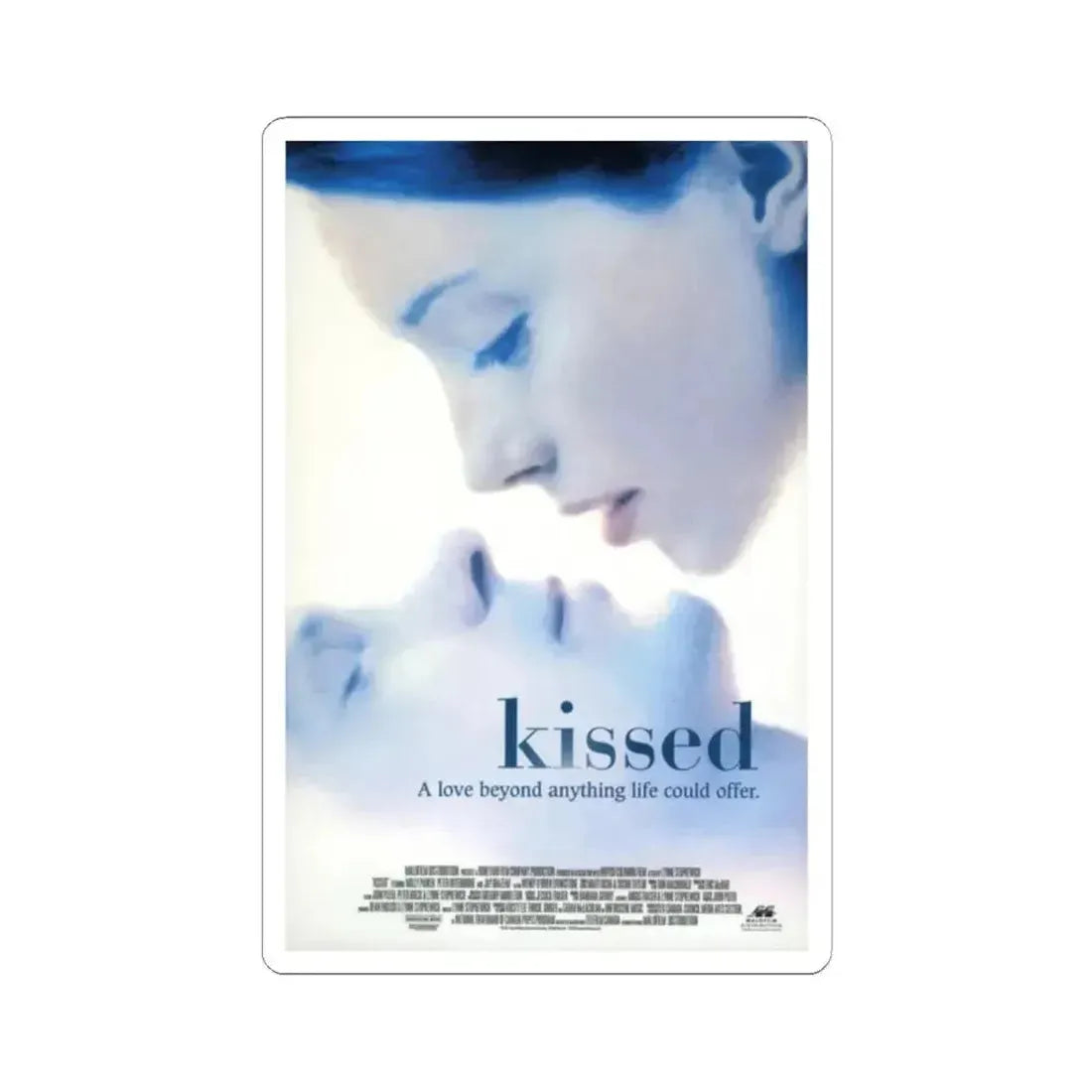 Kissed 1997 Movie Poster - STICKER Vinyl Kiss-Cut Decal 2 Inch White - The Sticker Space