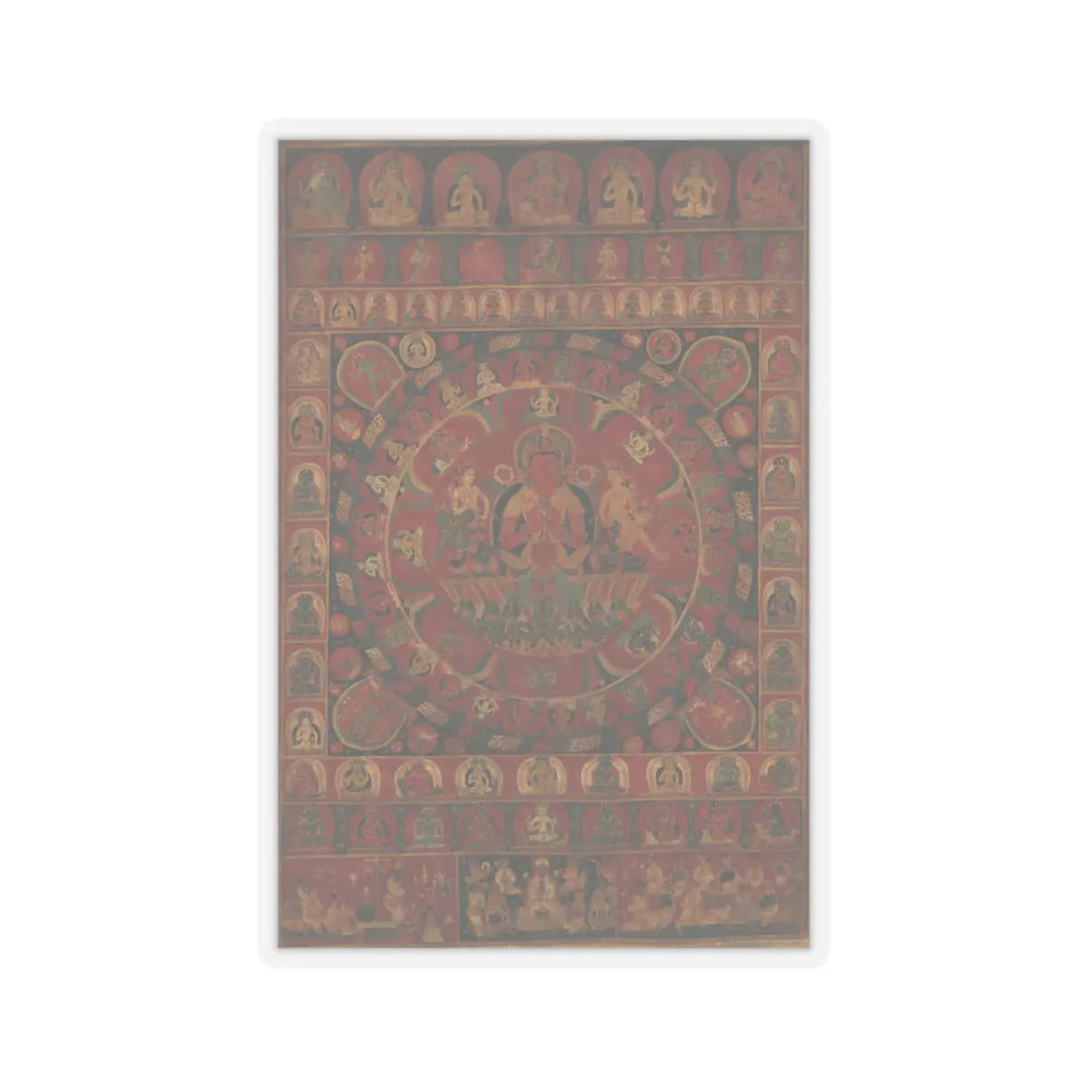 Kitaharasa - Mandala of the Sun God Surya - likely 1379 v1 - STICKER Vinyl Kiss-Cut Decal