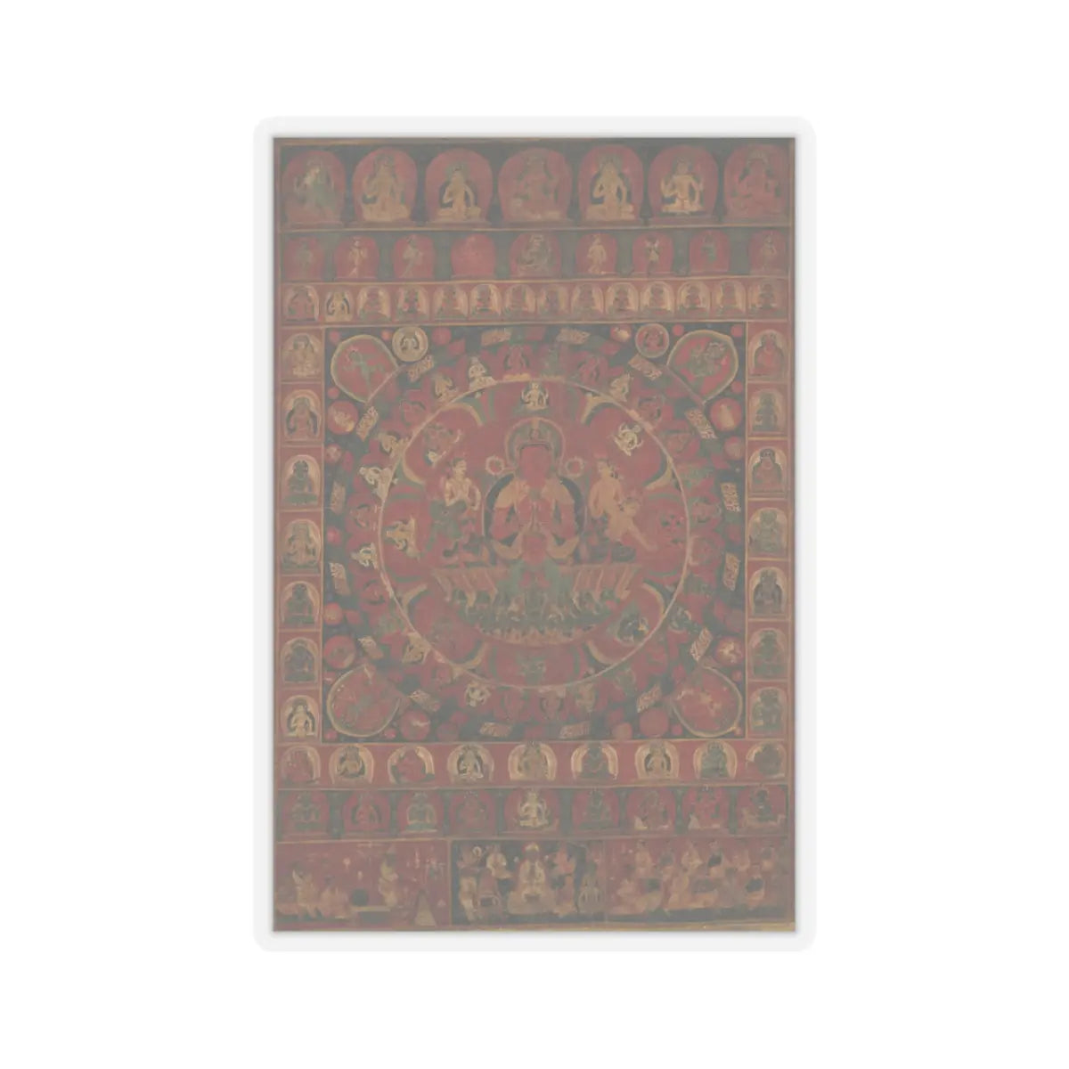 Kitaharasa - Mandala of the Sun God Surya - likely 1379 v1 - STICKER Vinyl Kiss-Cut Decal