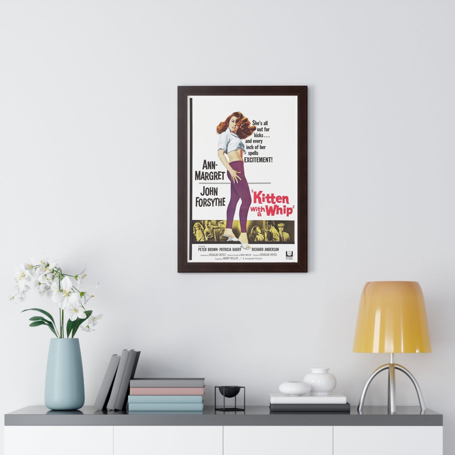 KITTEN WITH A WHIP 1964 - Framed Movie Poster-The Sticker Space