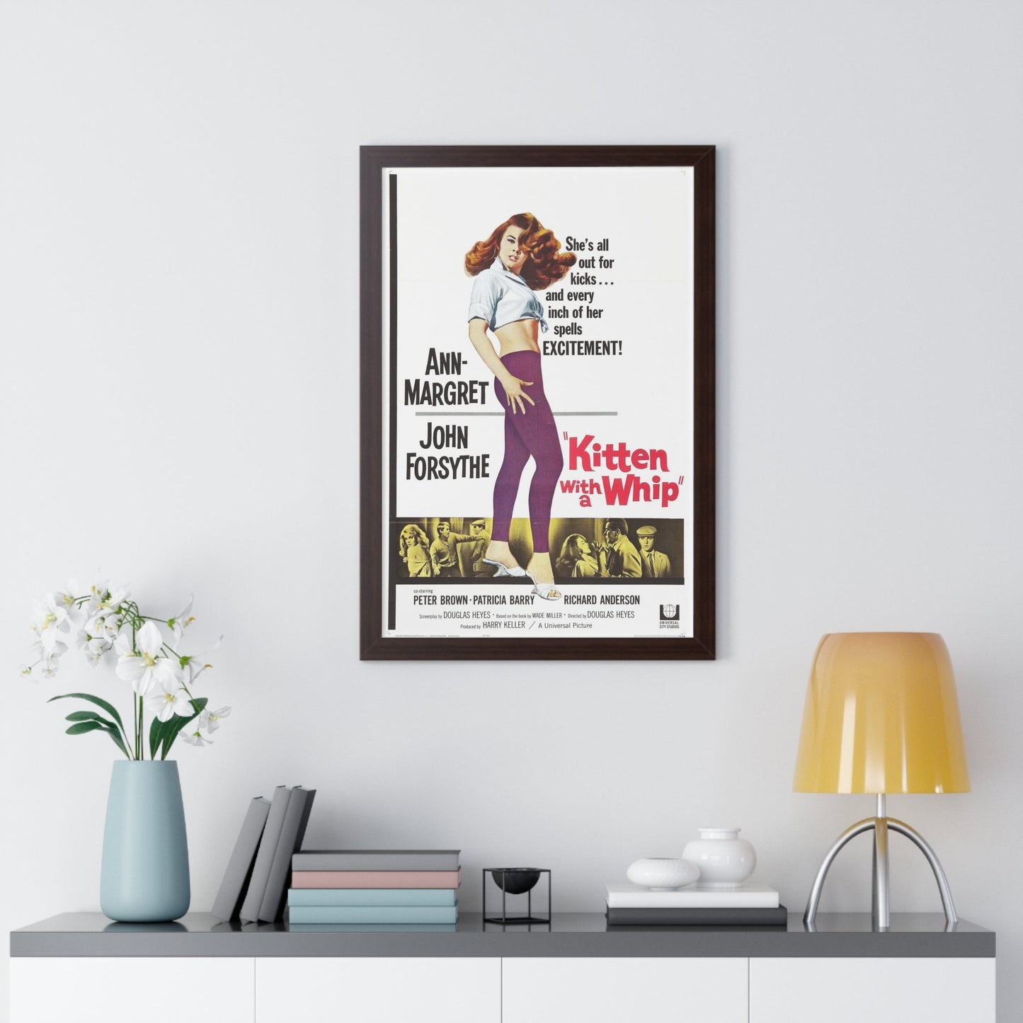 KITTEN WITH A WHIP 1964 - Framed Movie Poster-The Sticker Space