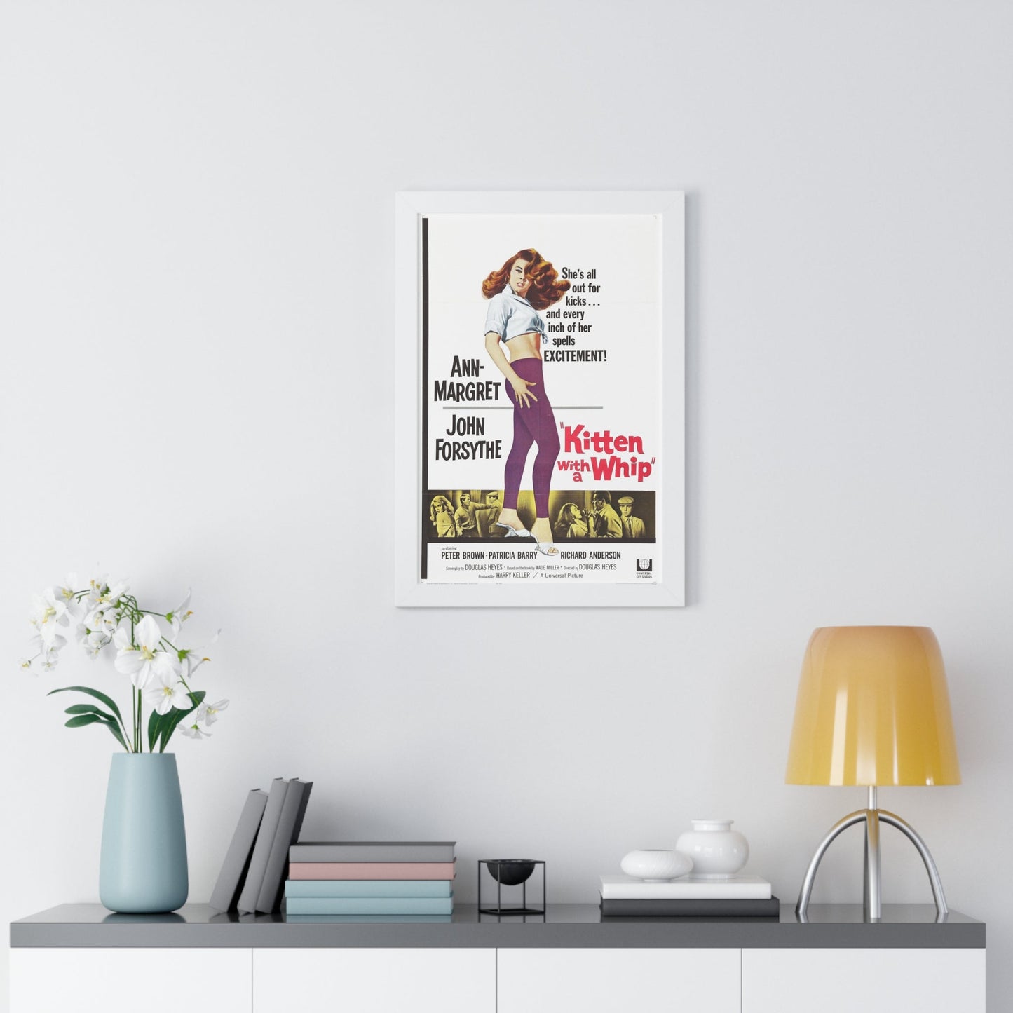 KITTEN WITH A WHIP 1964 - Framed Movie Poster-The Sticker Space