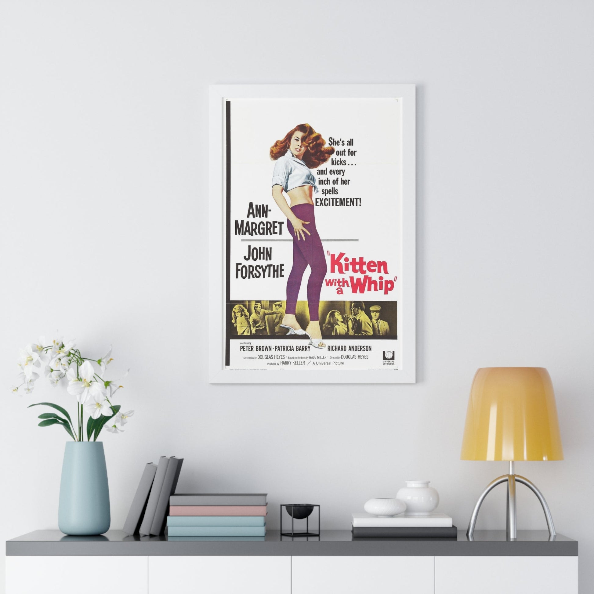 KITTEN WITH A WHIP 1964 - Framed Movie Poster-The Sticker Space